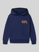 Swetry dla chłopców - Bluza z kapturem o kroju regular fit z mieszanki bawełny - miniaturka - grafika 1