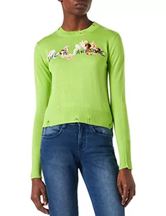 Desigual Bluza damska JERS_Julia, zielony, L - Bluzy damskie - miniaturka - grafika 1