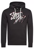 Bluzy męskie - Superdry Męska bluza z kapturem, Asphalt szary, XXL - miniaturka - grafika 1
