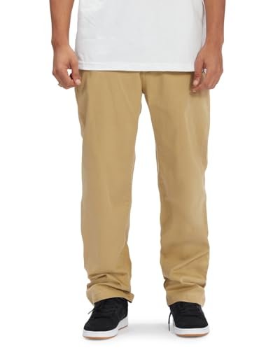 Dcshoes Chinos WORKER RELAXED CHINO SPODNIE Męskie Brązowe 33/34