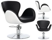Fotele fryzjerskie - Fotel fryzjerski Viva hydrauliczny obrotowy do salonu fryzjerskiego krzesło fryzjerskie - miniaturka - grafika 1