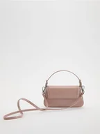Torebki damskie - Reserved - Lakierowana torebka - pastelowy róż - miniaturka - grafika 1