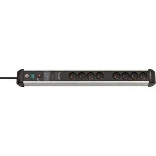 Listwa przeciwprzepięciowa Premium Protect line 8 gniazd 3m czarno/srebrna Brennenstuhl 1391014800 - Inne akcesoria elektryczne - miniaturka - grafika 1