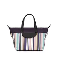 Torebki damskie - Hexagona Damska kolekcja Paris Calypso – Bayadère/fioletowy – z nylonu mała torebka torebka na ramię – torba na ramię, dł. : 38 x wys. : 22 x P: 11 cm - miniaturka - grafika 1