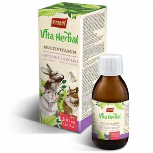 VITAPOL - Vita Herbal multiwitamina dla gryzoni i królika 100ml - Witaminy i odżywki dla gryzoni - miniaturka - grafika 1