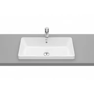 Umywalki - Roca A3270Y8S00 GAP Umywalka blatowa prostokątna 60x37 cm z przelewem Supraglaze - miniaturka - grafika 1