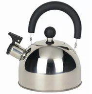 Czajniki na gaz - CZAJNIK STALOWY SREBRNY 1,5L INDUKCJA GAZ KLASYCZNY TRADYCYJNY GWIZDEK - miniaturka - grafika 1