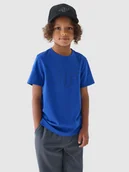 Koszulki dla chłopców - 4F T-shirt z nadrukiem chłopięcy - niebieski 164 (13-14 lat) - miniaturka - grafika 1