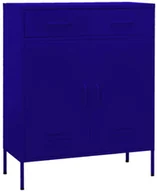 Szafy - Granatowa metalowa szafka gospodarcza z 2 szufladami G6-C29 - miniaturka - grafika 1