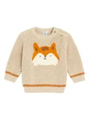 Bluzy i sweterki niemowlęce - COOL CLUB Sweter w kolorze beżowym - miniaturka - grafika 1
