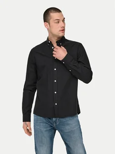 Only & Sons Koszula Alvaro 22006479 Czarny Slim Fit - Koszule męskie - miniaturka - grafika 1