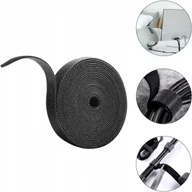 Kable komputerowe i do monitorów - TAŚMA RZEP ORGANIZER DO KABLI CZARNY 5m - miniaturka - grafika 1