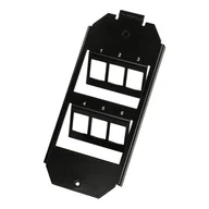 Gniazdka elektryczne - LogiLink NK4060 ramka do gniazd i wyłączników Czarny - miniaturka - grafika 1