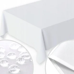 OBRUS PLAMOODPORNY KLASYCZNY BIAŁY 120x200 GŁADKI MATOWY GRUBY - Obrusy i serwetki OBRUS PLAMOODPORNY KLASYCZNY BIAŁY 120x200 GŁADKI MATOWY GRUBY - Obrusy i serwetki - miniaturka - grafika 1