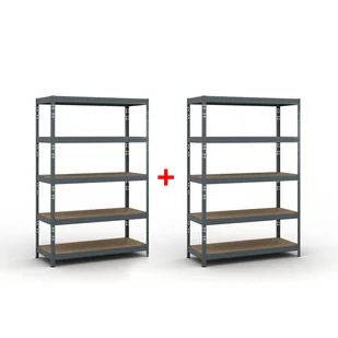 B2B Partner Regał półkowy 1786 x 1200 x 500 mm, nośność 280 kg 1+1 GRATIS 540041 - Szafy i regały magazynowe - miniaturka - grafika 1