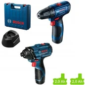 Zestawy elektronarzędzi - BOSCH BOSCH_elektronarzedzia Zestaw Combo 06019G8023 GSR 120-LI + GDR 120-LI - miniaturka - grafika 1