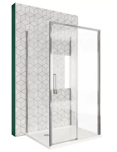 Kabina prysznicowa trójścienna prostokątna drzwi rozsuwane 140x80 Rapid Slide Rea - Kabiny prysznicowe - miniaturka - grafika 1