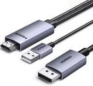 Kable komputerowe i do monitorów - Kabel UGREEN DisplayPort / HDMI HD169 4K 60Hz 2m czarny - miniaturka - grafika 1