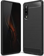 Etui i futerały do telefonów - Pokrowiec TPU na telefon komórkowy Huawei P30 pokrowiec ochronny o wyglądzie karbonowego etui ochronnego - miniaturka - grafika 1