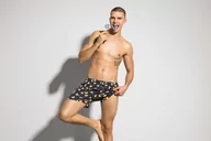 Majtki męskie - Bokserki Summer Duck 2MBX-047 2-pack Blue-Navy, M - miniaturka - grafika 1