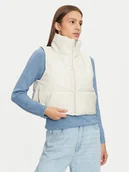 Kamizelki damskie - ONLY Bezrękawnik Elsie 15322028 Beżowy Regular Fit - miniaturka - grafika 1