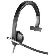 Słuchawki - Logitech Mono H650e czarne - miniaturka - grafika 1