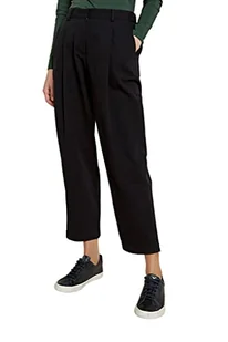 People Tree Spodnie damskie Helka Tapered Casual, Czarny, 38 PL - Spodnie damskie - miniaturka - grafika 1