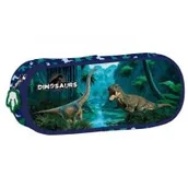 Piórniki - Derform Piórnik owalny Dinozaur P1ADN19 - miniaturka - grafika 1
