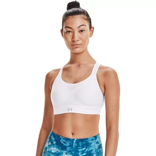 Biustonosz treningowy UNDER ARMOUR Infinity High Bra - biały - Bielizna sportowa damska - miniaturka - grafika 1