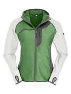 Kurtki damskie - Maul Sport Kurtka polarowa w kolorze zielono-białym - miniaturka - grafika 1