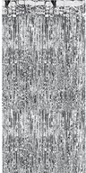 Sylwester - Kurtyna - zasłona na drzwi metaliczna srebrna - 2,4 m x 91 cm - miniaturka - grafika 1