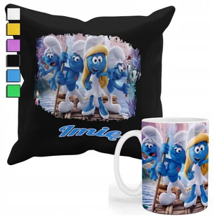 ZESTAW KUBEK + PODUSZKA Z POSZEWKĄ- PREZENT DLA FANA THE SMERFS + IMIĘ - Gadżety dla niej i dla niego ZESTAW KUBEK + PODUSZKA Z POSZEWKĄ- PREZENT DLA FANA THE SMERFS + IMIĘ - Gadżety dla niej i dla niego - miniaturka - grafika 1