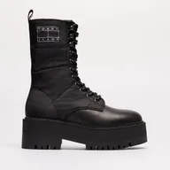 Buty trekkingowe damskie - TOMMY HILFIGER TOMMY JEANS FLATFORM PADDED BOOT - Tommy Jeans - miniaturka - grafika 1