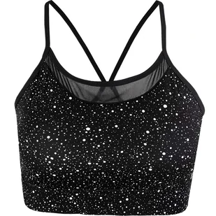 Biustonosz damski Endurance  Athlecia Sanree Printed black XS - Bielizna sportowa damska - miniaturka - grafika 1