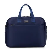 Torby podróżne - Damska torba na laptopa 15’’ z nylonu granatowa - miniaturka - grafika 1
