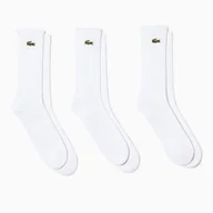 Skarpetki męskie - Skarpetki Lacoste  Core Performance Socks White  EUR 39-42 - miniaturka - grafika 1