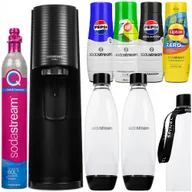 Saturatory - saturator do wody SODASTREAM Terra - czarny zestaw z syropami Pepsi 7up Lipton butelkami Quick Connect bez BPA domowa woda gazowana - miniaturka - grafika 1