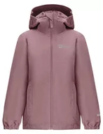 Kurtki i płaszcze dla dziewczynek - Jack Wolfskin Dziewczęca kurtka FLAZE K kurtka przeciwdeszczowa, ash Mauve, 104 - miniaturka - grafika 1