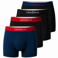 Majtki męskie - HøyBerg - Scandinavian Style Bokserki Męskie Zestaw 4 sztuk Bawełna L - miniaturka - grafika 1