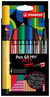 Przybory szkolne - Flamaster Pen 68 MAX etui kartonowe 6 szt. ARTY - miniaturka - grafika 1