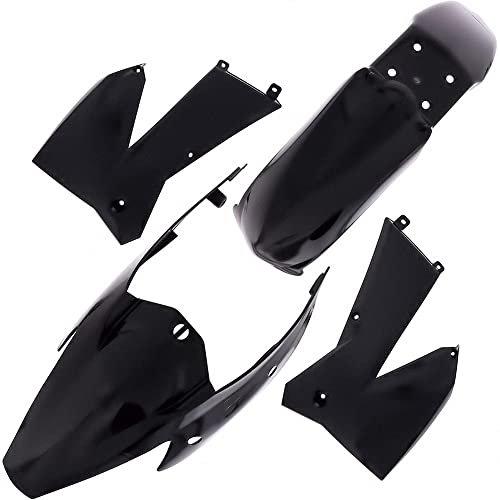 POLISPORT 90892 - Zestaw plastikowych replik Enduro firmy Polisport dla tych, którzy szukają jakości OEM do motocykli KTM w kolorze czarnym