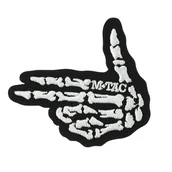 Odzież taktyczna i umundurowanie - M-Tac - Naszywka Skeleton Shooter - Haft - Cordura 500D - Czarny - 51375002 - miniaturka - grafika 1
