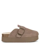 Klapki i japonki damskie - Badura Klapki TS6207-02 Szary - miniaturka - grafika 1