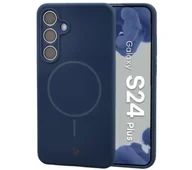Etui i futerały do telefonów - Bizon Silikonowe etui z pierścieniem magnetycznym Soft Case Magnetic do Galaxy S24 Plus, granatowe - miniaturka - grafika 1