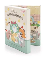 Ozdoby bożonarodzeniowe - NICI mymochi Kalendarz adwentowy z kosmetykami, 24 niespodzianki, dla dziewczynek od 3 lat, kalendarz świąteczny Kawaii z prezentami, 27 x 22 x 5 cm, beżowy – 62588 - miniaturka - grafika 1