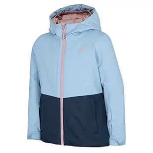 4F JUNIOR Technical Jacket dla dziewczynek, DARK BLUE, 140 - Kurtki i płaszcze dla dziewczynek - miniaturka - grafika 1