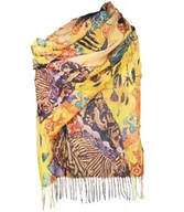 Apaszki i szaliki damskie - Oryginalny długi piękny szal OBRAZY - miniaturka - grafika 1