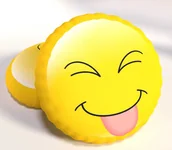 Kołdry i poduszki dla dzieci - Poduszka przytulanka 107 emotka emotikon - miniaturka - grafika 1