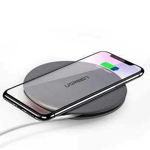 Ugreen bezprzewodowa ładowarka Qi 10 W do telefonu słuchawek + kabel USB szary (60278) - Kable USB - miniaturka - grafika 2