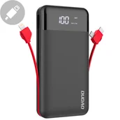 Powerbanki - Dudao K1Pro powerbank 20000mAh z wbudowanymi kablami czarny (K1Pro-black) - miniaturka - grafika 1